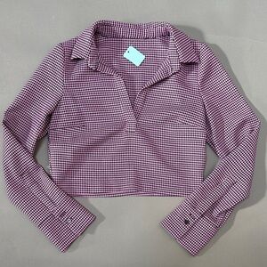 Stylish Checkered Women's Top